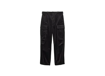 PRADA Men's Corduroy Pants with Cargo Pockets "Black"