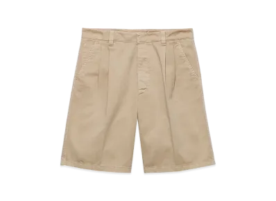 PRADA Vintage-Effect Cotton Bermudas "Corda"
