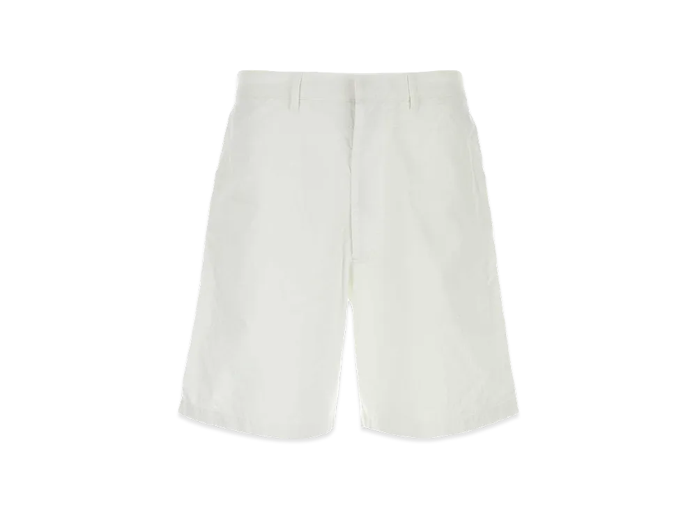 PRADA Oxford Bermuda Shorts "White"