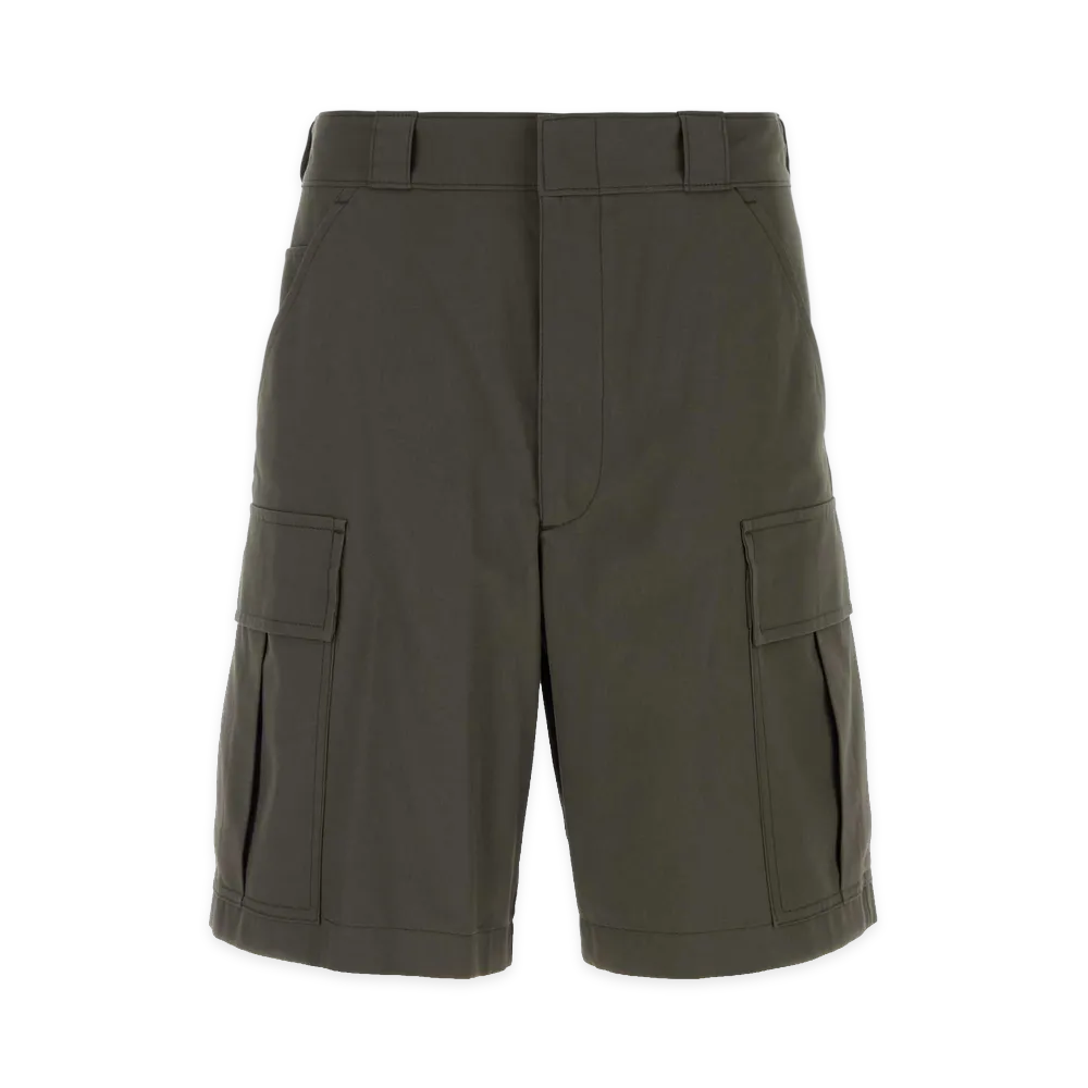 PRADA Cotton Bermuda Shorts "Palude/Khaki"