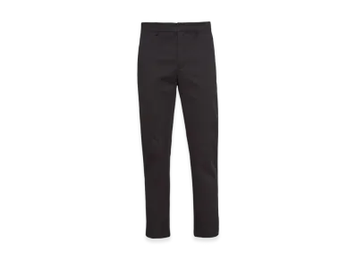 PRADA Stretch Cotton Gabardine Trousers "Black"