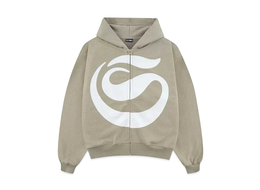 SPLR Huge S Logo Zip Hoodie "Khaki"