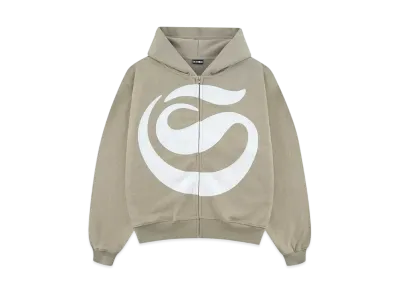SPLR Huge S Logo Zip Hoodie "Khaki"