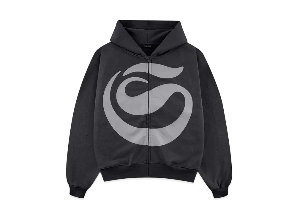 SPLR Huge S Logo Zip Hoodie "Charcoal"