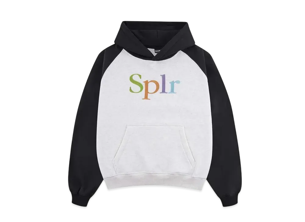 SPLR Logo Embroidery Raglan Hoodie "White"