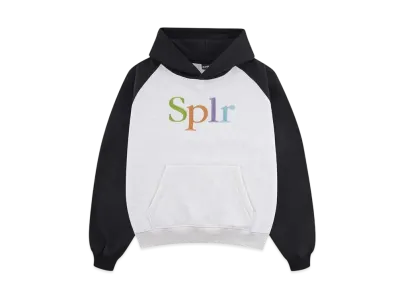 SPLR Logo Embroidery Raglan Hoodie "White"