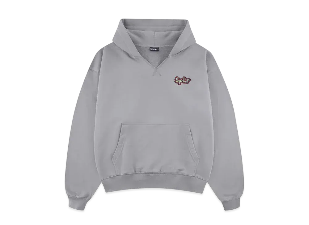 SPLR Crayon Logo Embroidery Hoodie "Grey"