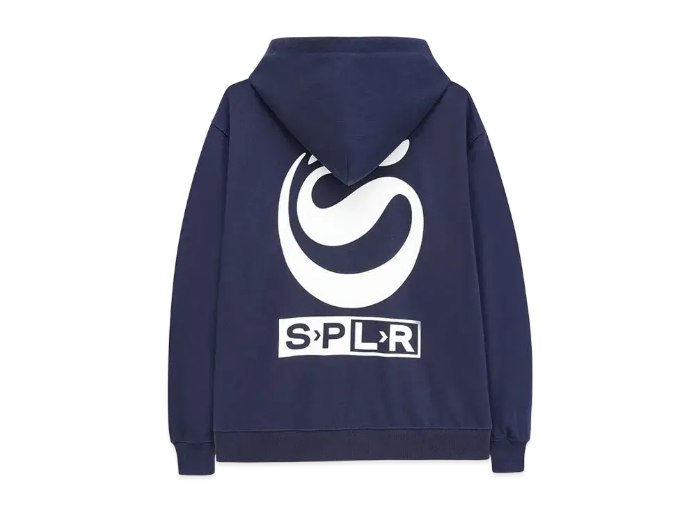 SPLR S Logo Zip Hoodie "Navy"