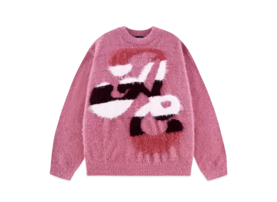 SPLR ANGEL Oversized Gradation Logo Knit "Pink"