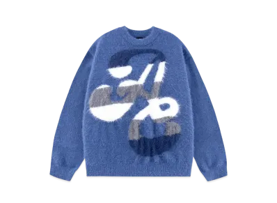 SPLR ANGEL Oversized Gradation Logo Knit "Blue"