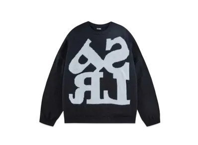 SPLR Carving Logo Crew Knit "Black"