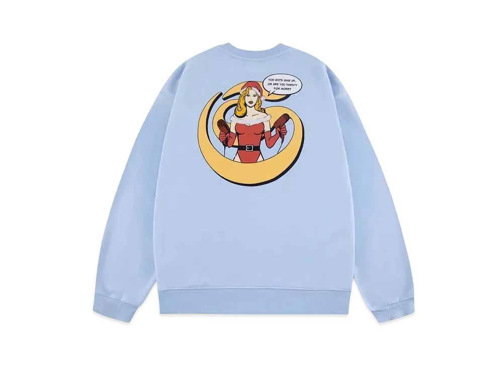 SPLR Christmas Girl Crew Sweat "Light Blue"
