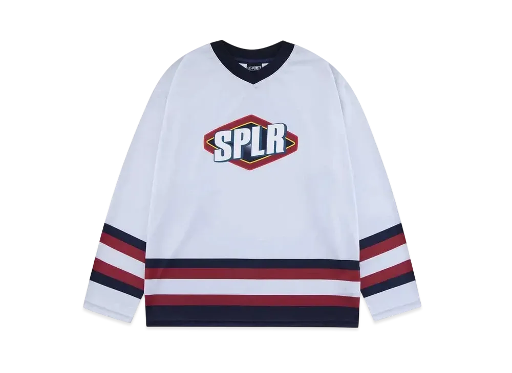 SPLR Hockey LS Tee "White"