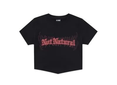 SPLR NOT NATURAL Cropped T-Shirt "Black"
