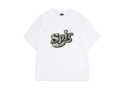 SPLR Digital Camo Baseball Logo Tee "White"