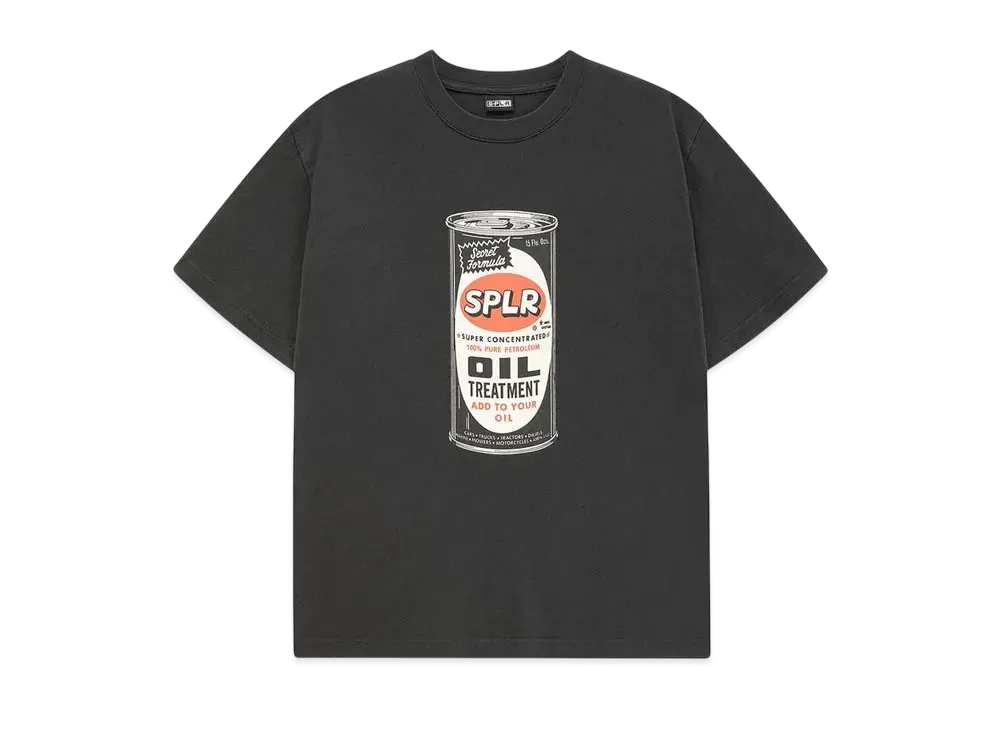 SPLR Washed Oil Tee "Black"
