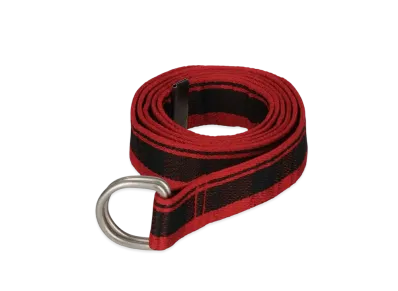 SPLR NOT NATURAL Jacquard Check Long Belt "Red"