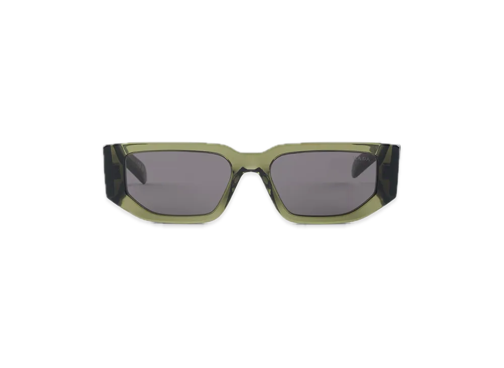 PRADA Sunglasses with Triangle Logo "Dark Gray"