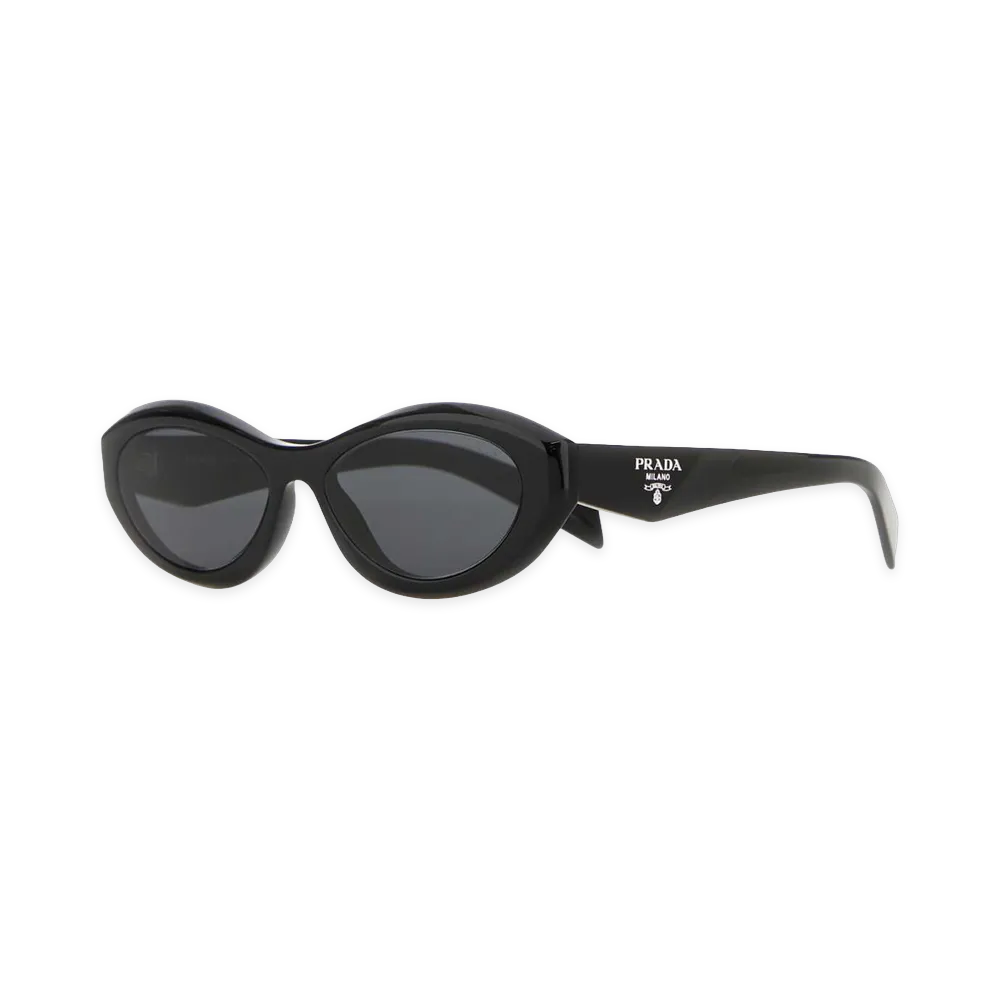PRADA Women's Symbole Sunglasses "Black/Slate Gray Lenses"