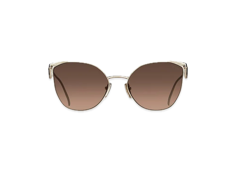 PRADA Triangle Logo Sunglasses "Dark Gray/Beige Pink Gradient"