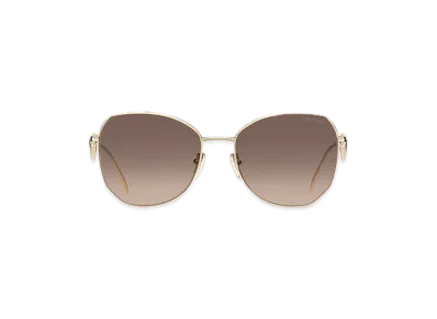 PRADA Triangle Logo Sunglasses "Dark Gray/Beige Pink Gradient"