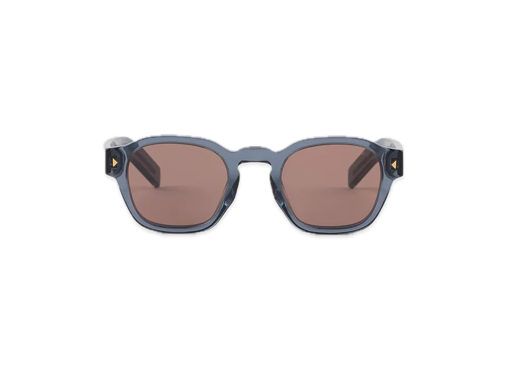 PRADA Metal Plaque Sunglasses "Bark Brown"