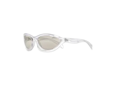 PRADA Women's Transparent Acetate Sunglasses "White"
