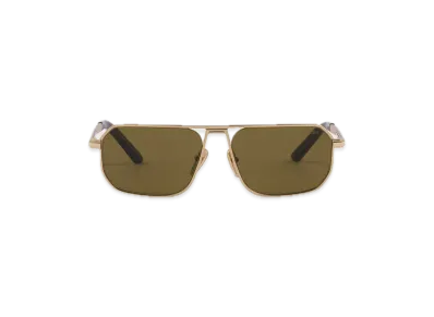 PRADA Iconic Metal Plaque Sunglasses "Loden Green"