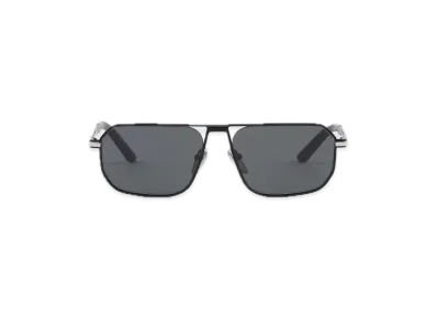 PRADA Iconic Metal Plaque Sunglasses "Gray"