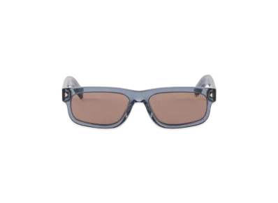 PRADA Sunglasses with The Iconic Metal Plaque "Bark Brown"