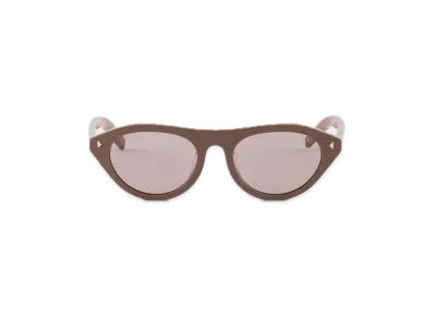 PRADA Sunglasses with Iconic Metal Plate "Matte Brown"
