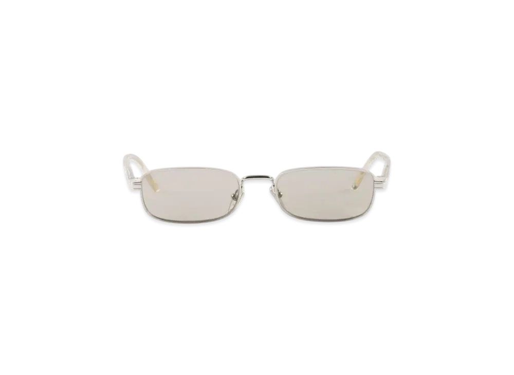 PRADA アイコンメタルプラーク付 サングラス マットダークブラウン