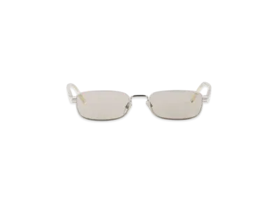 PRADA Sunglasses with The Iconic Metal Plaque "Beige"