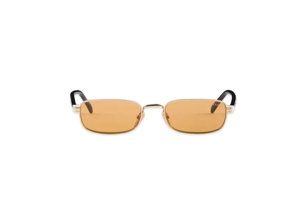 PRADA Sunglasses with The Iconic Metal Plaque "Beige"