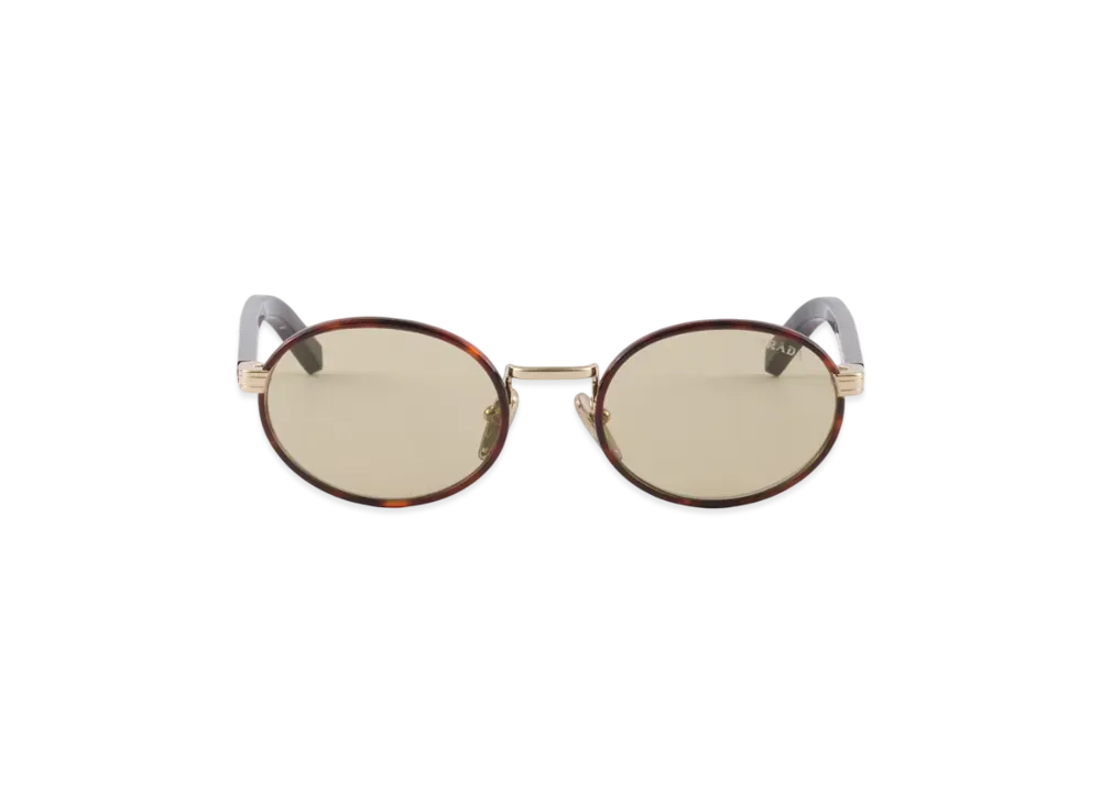 PRADA Sunglasses with The Iconic Metal Plaque "Chamomile"