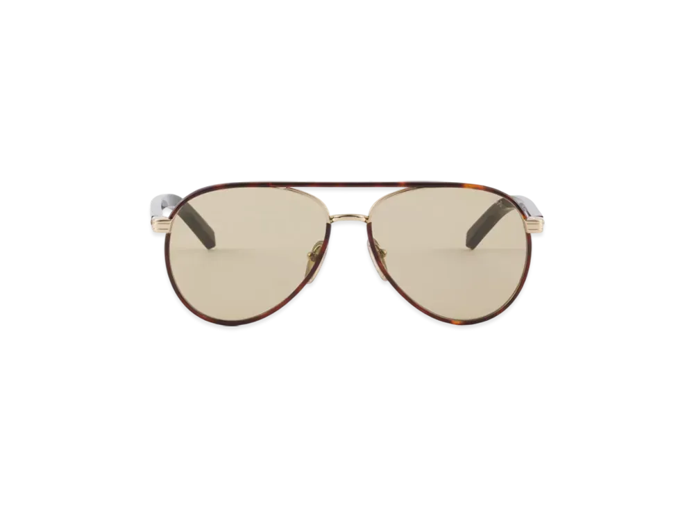 PRADA Sunglasses with The Iconic Metal Plaque "Chamomile"