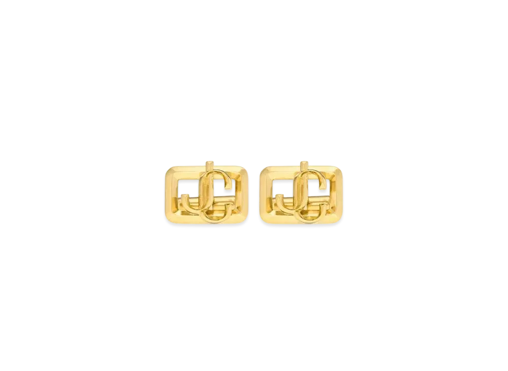 Jimmy Choo Square JC Cuff Links "Gold"