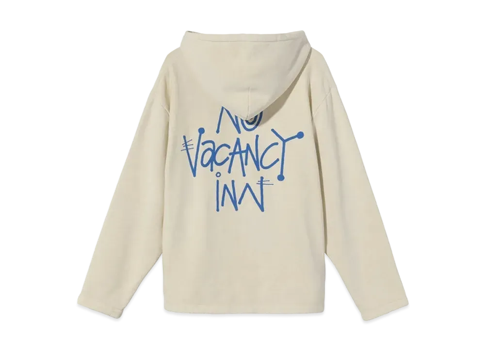 Stussy x No Vacancy Inn Fleece Hoodie "White"