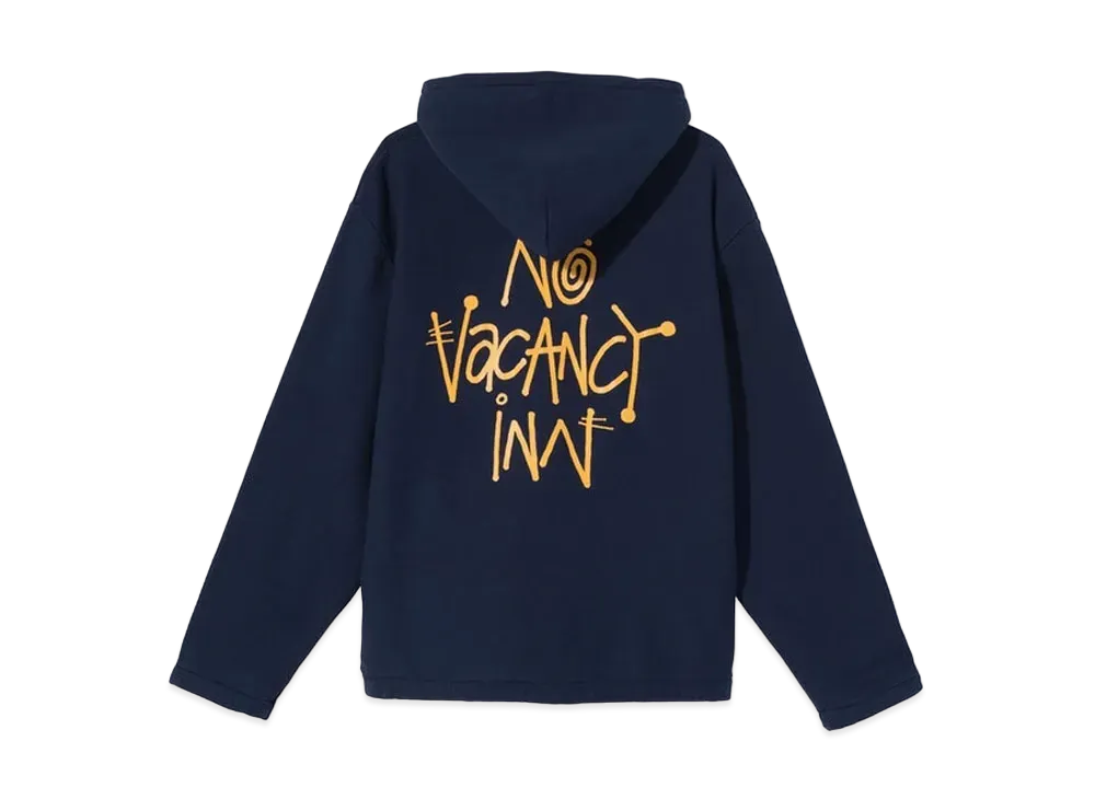 Stussy x No Vacancy Inn Fleece Hoodie "Navy"