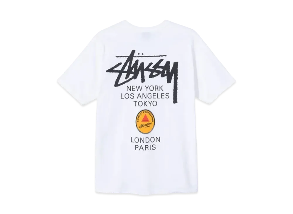 Stussy x Martine Rose World Tour Collection T Shirt "White"