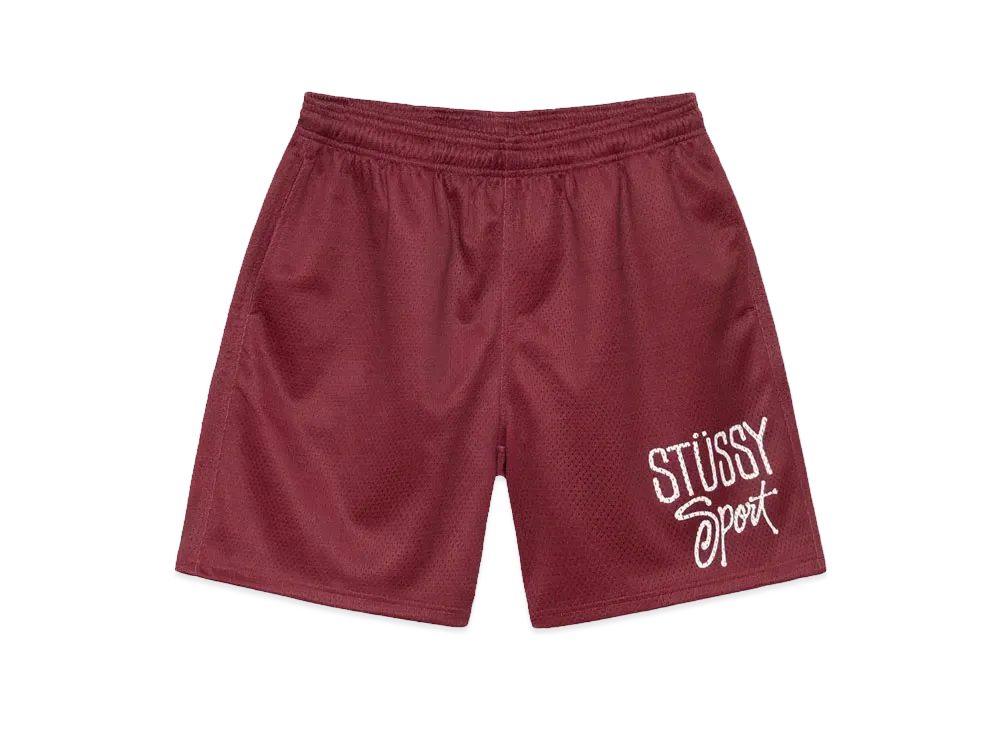 Stussy Mesh Short Sport "Maroon"