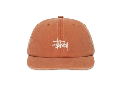 Stussy Low Pro Basic Washed Strapback "Rust Red"
