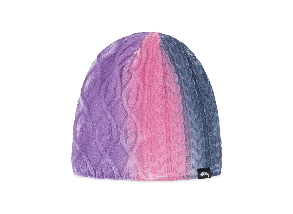 Stussy Skullcap Spray Knit "Purple Multi"