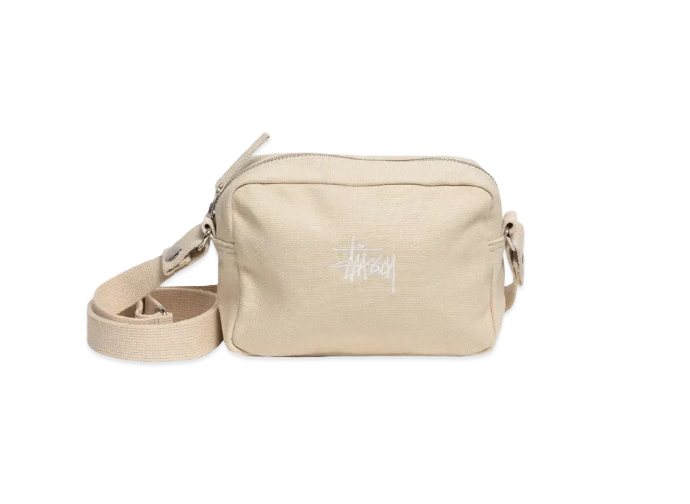 Stussy Ripstop Overlay Side Pouch "Washed Black"