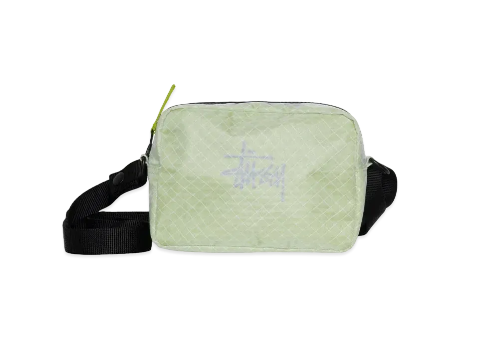 Stussy Ripstop Overlay Side Pouch "Lime"