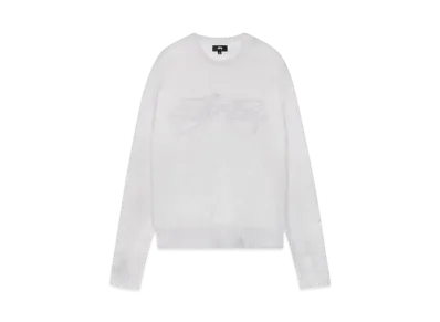 Stussy Loose Knit Logo Sweater "Bone"