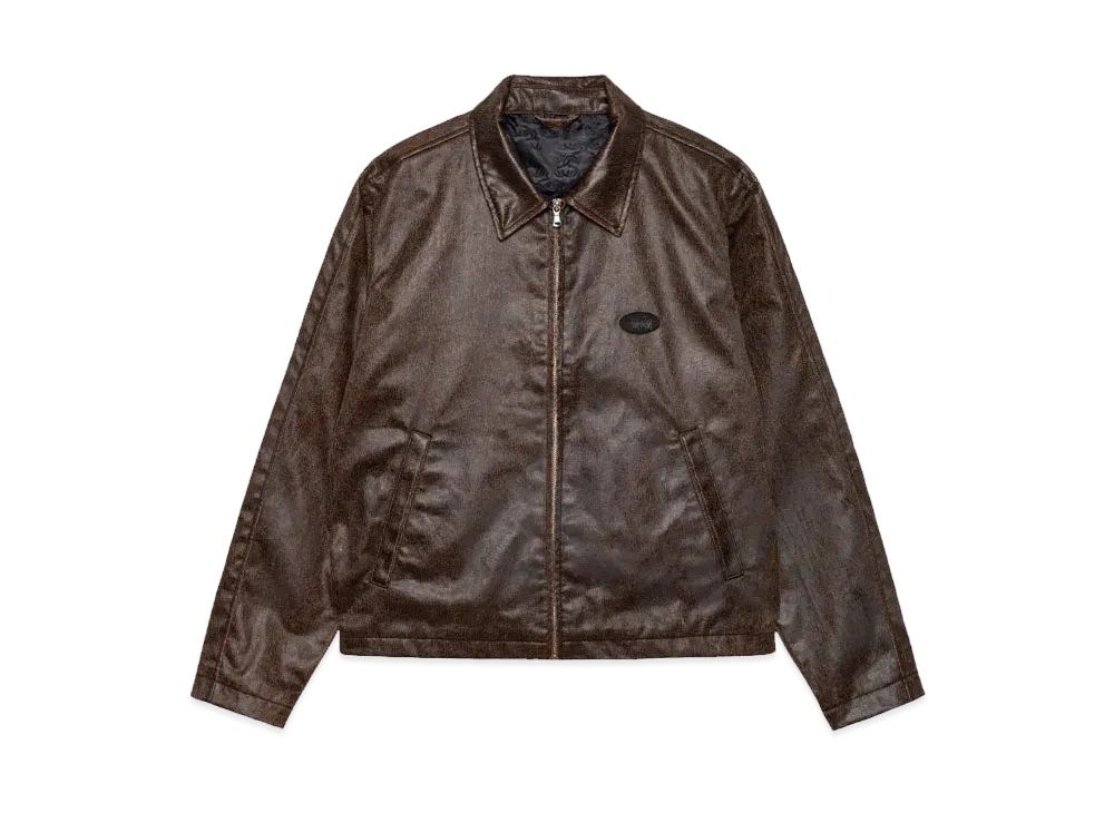 Stussy Club Jacket Coated Cotton "Dark Brown"