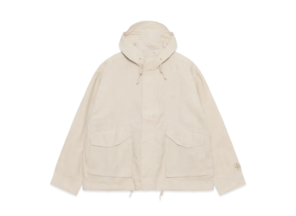 Stussy Short Parka Waxed Linen "Natural"