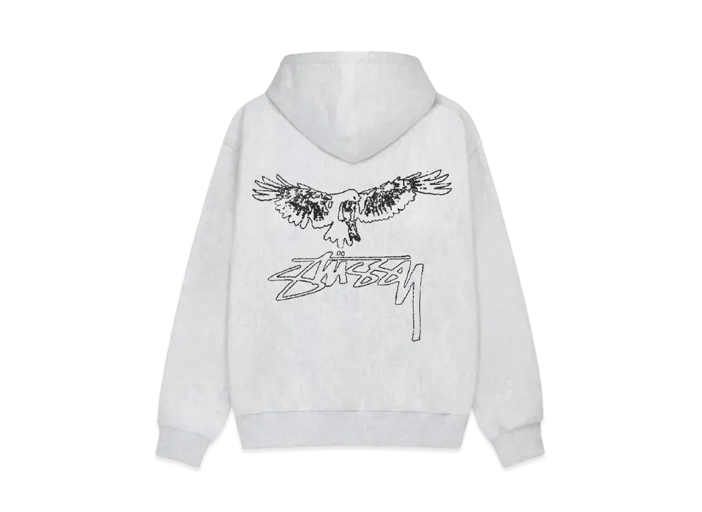Stussy Wingspan Hoodie "Ash Heather"