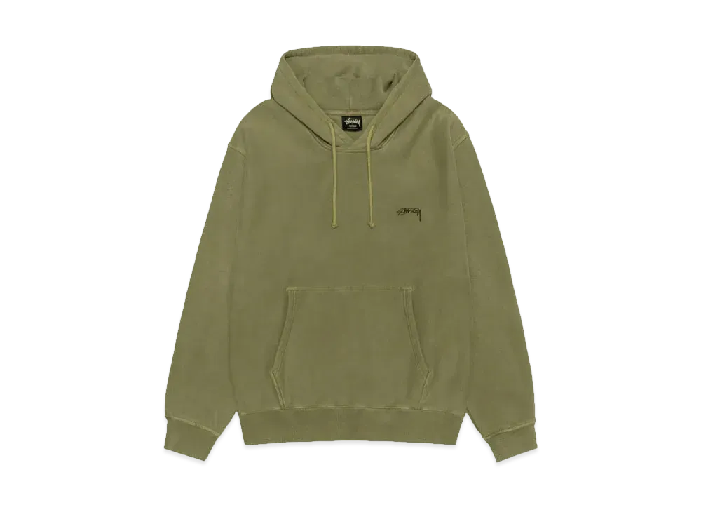 Stussy Smooth Stock Hoodie Pigment Dyed "Olive"